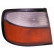 Rear light left until 5th month 1999 4-door WHITE/RED 3348931 Van Wezel, Thumbnail 2