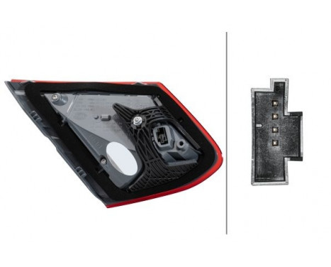 Rear light Mercedes C-class (A/C205) 15- rebi led 2TZ 011 787-221 Hella, Image 2