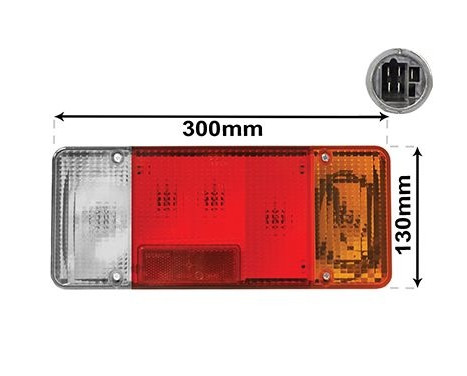 Rear light right 2810926 Van Wezel, Image 2