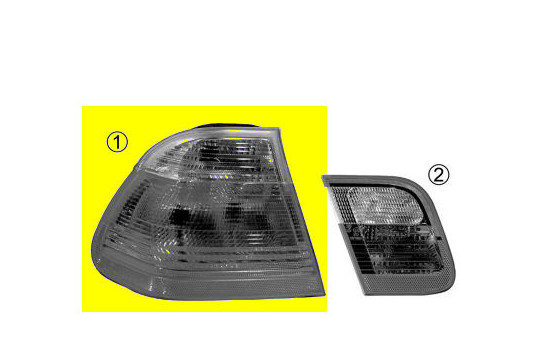 Rear light right outside up to model year 2002 SEDAN ORANGE 0646932 Van Wezel, Image 2