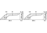 Rear light set SET_2XX 013 349-011 Hella
