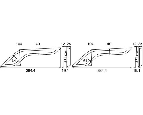 Rear light set SET_2XX 013 349-011 Hella