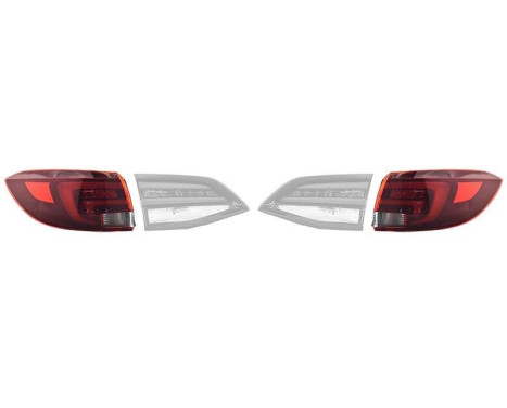Rear light set