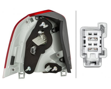 Rear light Volvo V70 III (bw) 2007- re led 2VA 011 527-041 Hella, Image 2