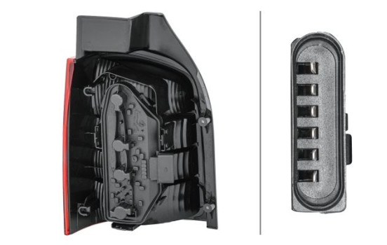 Rear light VW T5 03- right wing door 2SK 008 579-221 Hella, Image 2