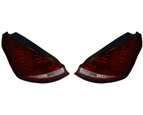 Set LED Tail Lights Ford Fiesta VII 3/5-door 2008-2012 - Red / Clear DL FOR36LR AutoStyle