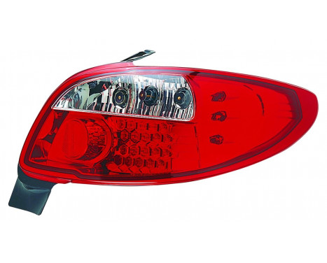 Set LED Taillights Peugeot 206 excl. CC / SW - Red / Clear DL PER28L AutoStyle