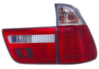 Set LED Taillights suitable for BMW X5 E53 2000-2002 - Red/Clear DL BMR47LR AutoStyle