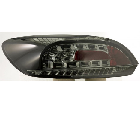 Set of LED taillights suitable for Volkswagen Scirocco 2008- - Black/Smoke DL VWR91LBS AutoStyle