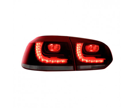 Set R-Look LED Tail lights suitable for Volkswagen Golf VI 2008-2012 excl. Variant - Red / Smoke 441-19B3F4LD-AE AutoStyle, Image 2