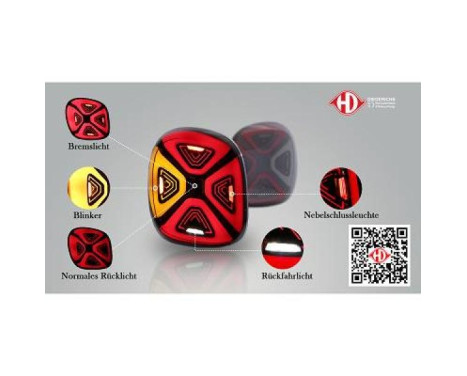 Set Rear Lights HD Tuning 1607296 Diederichs