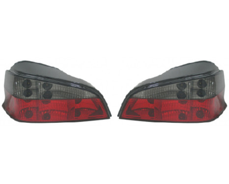 Set Taillights suitable for Peugeot 106 1996- - Red/Smoke DL PER38S AutoStyle