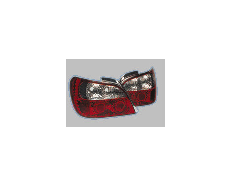 Set Taillights suitable for Subaru Impreza 2000-2003 - Red/Clear DL SBR01JT AutoStyle, Image 2
