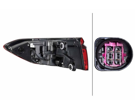 Tail light 2SD 013 094-611 Hella, Image 2