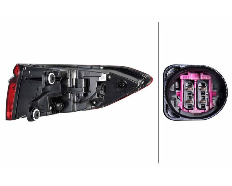 Tail light 2SD 013 094-621 Hella, Image 2