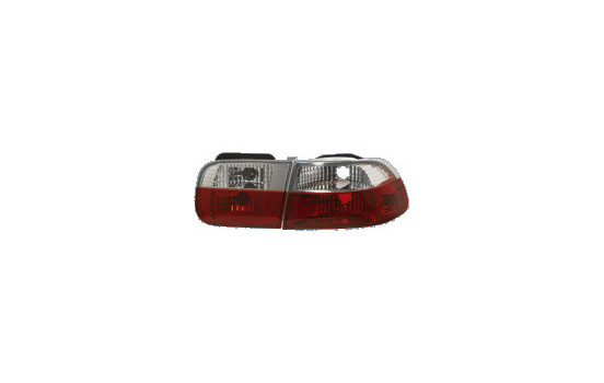 Taillight Set suitable for Honda Coupe/Sedan 1992-1995 - Red/Crystal DL HOR21 AutoStyle