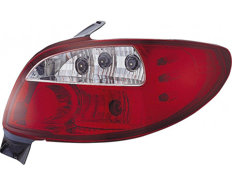 Taillight set suitable for Peugeot 206 excl. CC/SW - Red/Clear DL PER39 AutoStyle