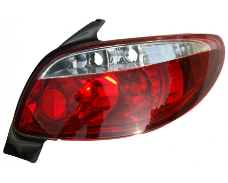Taillight set suitable for Peugeot 206 excl. CC/SW - Red/Clear DL PER49 AutoStyle