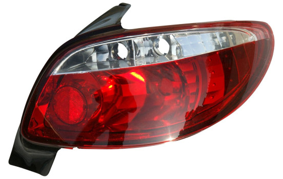 Taillight set suitable for Peugeot 206 excl. CC/SW - Red/Clear DL PER49 AutoStyle