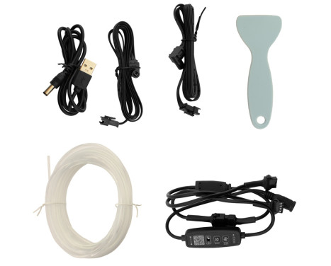 AutoStyle 2-Piece Multi-Color LED Interior Mood Lighting with App Control & 5-meter Optical Fi, Image 2