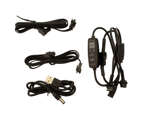 AutoStyle 2-Piece Multi-Color LED Interior Mood Lighting with App Control & 5-meter Optical Fi, Image 3