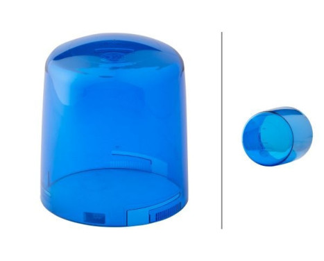 Lens, rotating beacon