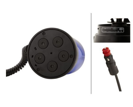 Rotating beacon KL7000 24V blue magnetic, Image 3