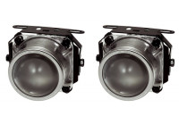 Set of universal fog lights Clear H7-12V-55W 74x156mm + ECE-R19 E-mark