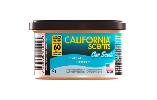 Ambientador California Scents Fresh Linen, lata de 42 g, Imagen 2