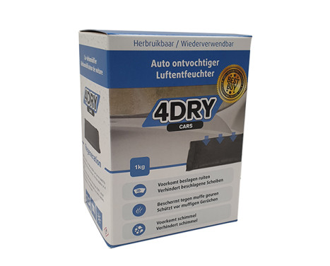 Deshumidificador de coche reutilizable 4Dry 1 kg