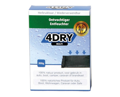 Deshumidificador multiusos reutilizable 4Dry de 500 gramos