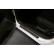 Molduras de umbral de puerta universales 'Glossy Black' Aluminio/Negro - 2 piezas - 54 x 4 cm