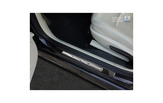 Umbrales de puerta universales 'Edición Especial' Negro 3D Carbono / Aluminio (2 piezas)