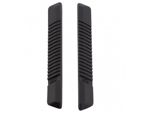 Juego de tiras para puerta Carpoint negras, 2 piezas, 110 mm
