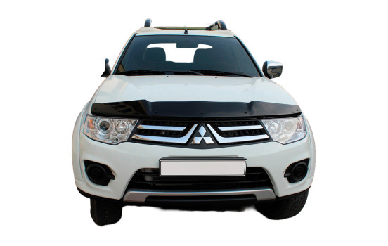 Protector de capó unidireccional (antigravilla) Mitsubishi L200 Triton 4 (2007-2014) - Negro brillante