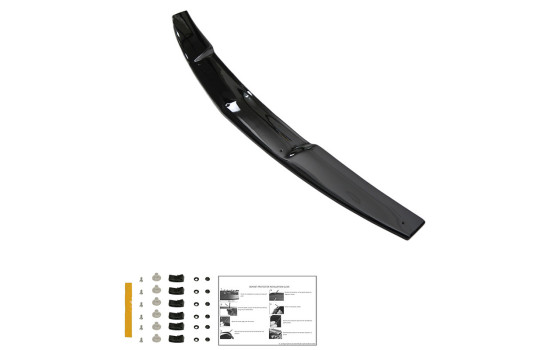Protector de capó unidireccional (antigravilla) Mitsubishi L200 Triton 4 (2007-2014) - Negro brillante, Imagen 4