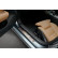 Molduras de umbral de puerta de acero inoxidable aptas para Volvo S60 III y V60 II 2018- - 'Líneas' - 4 piezas