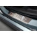 Molduras de umbral de puerta de acero inoxidable aptas para Volvo S60 III y V60 II 2018- - 'Líneas' - 4 piezas, Miniatura 4