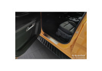Molduras de umbral de puerta de acero inoxidable compatibles con Ford Ranger VI 2022- 'Lines' - 4 piezas