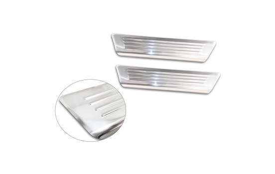 Molduras de umbral de puerta de acero inoxidable compatibles con Hyundai Tucson (NX4E) 2020- 'Lines' - 2 piezas , Imagen 4