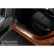 Molduras de umbral de puerta de acero inoxidable compatibles con Renault Captur II 2020- 'Lines' - 4 piezas