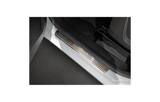 Molduras de umbral de puerta de acero inoxidable compatibles con Renault Kangoo III, Nissan Townstar y Mercedes Citan 20
