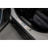 Molduras de umbral de puerta de acero inoxidable compatibles con Toyota Highlander XU70 2020- 'Híbrido' - 4 pie