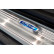 Molduras de umbral de puerta de acero inoxidable compatibles con Toyota Highlander XU70 2020- 'Híbrido' - 4 pie, Miniatura 3