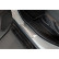 Molduras de umbral de puerta de acero inoxidable compatibles con Toyota Highlander XU70 2020- 'Híbrido' - 4 pie, Miniatura 4