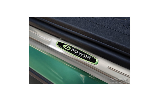 Molduras de umbral de puerta de acero inoxidable compatibles con Volkswagen ID.Buzz 2022- 'E-Power' - 2 piezas, Imagen 3