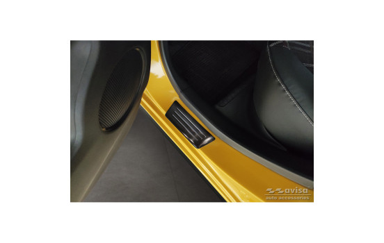 Molduras de umbral de puerta de acero inoxidable negro adecuadas para Mitsubishi Space Star Facelift 2020- - 'EdiciÃ, Imagen 4