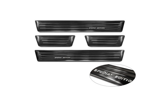 Molduras de umbral de puerta de acero inoxidable negro adecuadas para Mitsubishi Space Star Facelift 2020- - 'EdiciÃ, Imagen 5