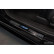 Molduras de umbral de puerta de acero inoxidable negro aptas para Ford Kuga III 2019- 'Híbrido' - 4 piezas