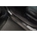Molduras de umbral de puerta de acero inoxidable negro aptas para Ford Mustang Mach-E 2020- 'Lines' - 4 piezas